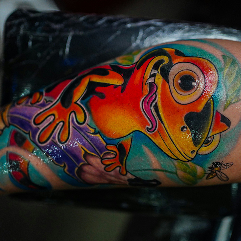 Color tattoo style