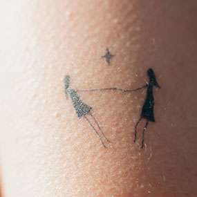 Minimalist tattoo style
